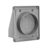 Lambro 6 inch Gray Plastic Wall Exhaust or Air Intake Vent – Hinged Screen – (Removable Damper) – Item #351GR (Replacement # 3510G)