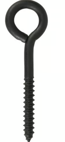 Hillman Durasteel Eye Lag Bolt Black Flagged (3/8 x 4-1/2) 155 lbs