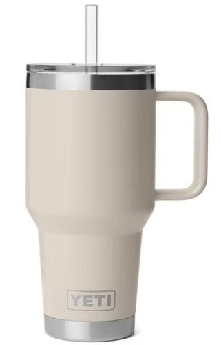 YETI Rambler 35 Oz Straw Mug with Straw Lid in Cape Taupe