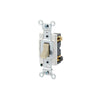 Leviton 20 Amp, Toggle Switch, 3-Way, Quiet Switch, Commercial Spec Grade