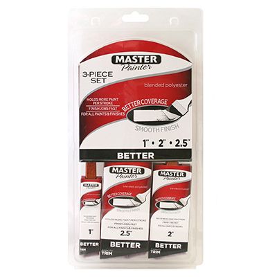 Master Painter Better Angle Sash Paint Brush Set 3-Pc