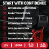 Schumacher Electric 1500A Lithium Car Battery Jump Starter and Portable Power Pack/Jump Box, 4-in-1 Solution, 10W Wireless & USB Charging, For 12V Automotive and Marine Batteries, SL1674