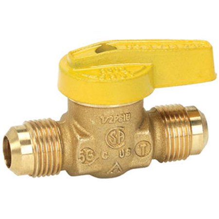 Homewerks Gas Ball Valve Flare x Flare Brass