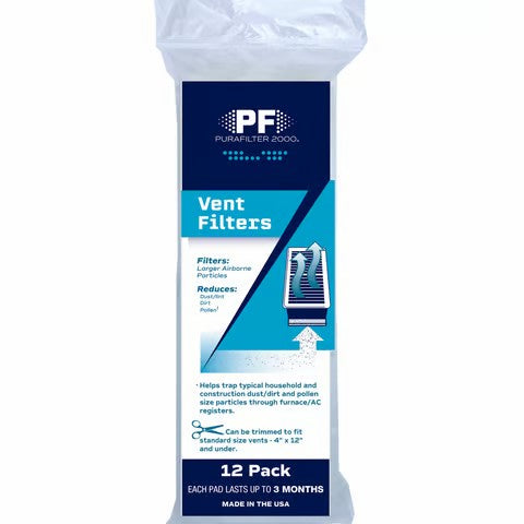Protect Plus Purafilter 2000 Rectangular Vent Filter 12 H X 4 W