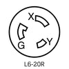 Leviton 20 Amp, 250 Volt, Locking Connector, Industrial Grade
