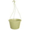 Hanging Basket Planter, Plastic, Olive Green, 12-In.