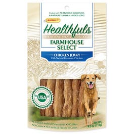 Healthfuls Farmhouse Selects Dog Treats, Chicken Jerky, 4-oz.