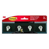 Key Rail With Hooks, Adhesive, Slate Color, 8 x 2-1/8 x 1-1/2-In.