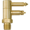 Mercury Male Fuel Connector, Brass, 1/4-In. NPT