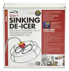 API 2-in-1 Sinking De-Icer, 1500 Watt