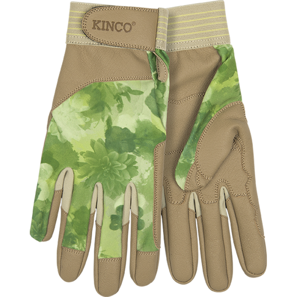 Kinco Women’s Kincopro™ Green Synthetic With Pull-Strap Gloves