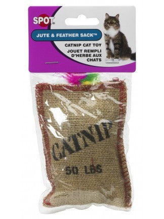 Ethical Products Jute & Feather Sack w/ Catnip (1 count)