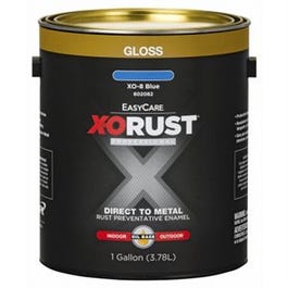 Premium Interior/Exterior Anti-Rust Enamel, Gloss Blue, Oil-Base, 1-Gallon