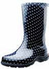 Sloggers Women's Rain & Garden Boot Navy Flower Design