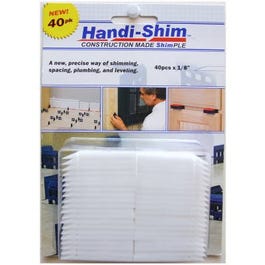 Handi-Shim Construction Shim, White, 1/8-In., 40-Ct.