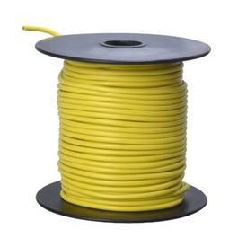 Primary Wire, Yellow PVC, 16-Ga. Stranded Copper, 100-Ft.