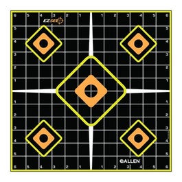 EZ See Grid Target, Adhesive, Black, 12-In., 5-Pk.
