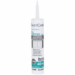 All-Purpose Latex Silicone Caulk, Clear, 10.1-oz.