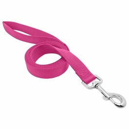Pet Expert Nylon Dog Leash, Pink, 3/4-In. x 6-Ft.
