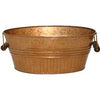 Basin Planter, Copper Metal, 14-In.