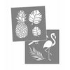 Americana Decor Tropical Stencil, 8 x 8-In.