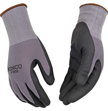 Kinco Nylon Knit Shell & Micro-Foam Nitrile Palm Medium (Medium)