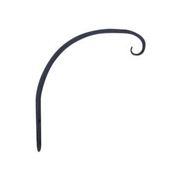 Hanging Plant Hook, Curved, Black, 8-In.