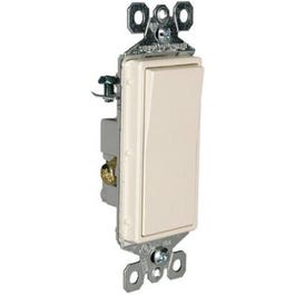 3-Way Decorator Wall Switch, 15A, Light Almond