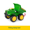 John Deere 6 Inch Sandbox Toy Set with Toy Truck and Toy Tractor