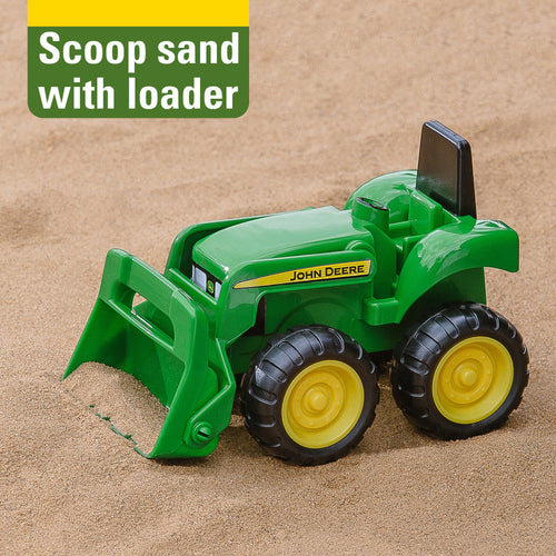 John Deere 6 Inch Sandbox Toy Set with Toy Truck and Toy Tractor