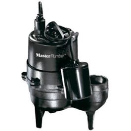 Automatic Submersible Sewage Pump, Cast-Iron, .5-HP Motor, 9000-GPH