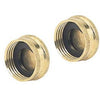 2-Pack Brass Hose Caps