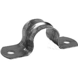 Electrical Metallic Tubing Strap, Steel, 2-Hole, 1.5-In.