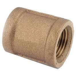 Pipe Fitting Coupling, Lead Free Brass, 3/8-In.