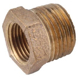 Pipe Fitting, Red Brass Hex Bushing, Lead Free, 3/4 x 3/8-In.