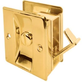 Brass Pocket Door Privacy Lock