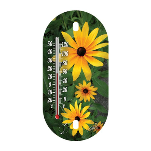 Taylor 4 Suction Cup Decorative Tube Thermometer, Sunflower