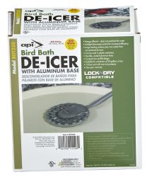 API Bird Bath De-Icer with Aluminum Base, 250 Watt