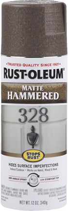 SPRAY PAINT 11 OZ MATTEE HAMMERED BRN