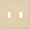 2 GANG SWITCH PLATE IVORY