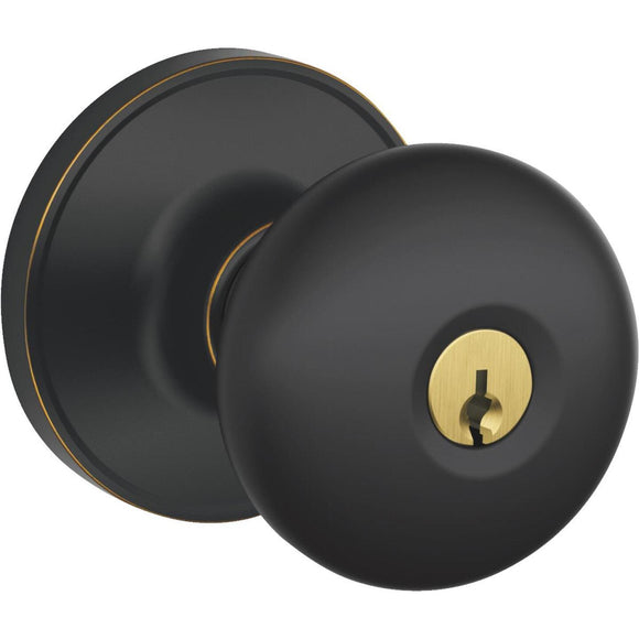 Dexter Stratus Aged Bronze Entry Door Knob Lockset