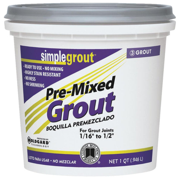 Custom Building Products Simplegrout Quart Sandstone Pre-Mixed Tile Grout