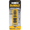 DeWalt FlexTorq 2 In. T15 TORX Power Impact Screwdriver Bit (2-Pack)