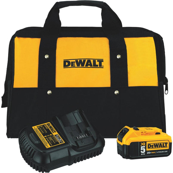 DeWalt 20 Volt MAX XR Lithium-Ion 5.0 Ah Tool Battery and Charger Kit