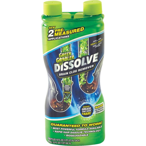 Green Gobbler Dissolve 32 Oz. Gel Drain Opener (2-Pack)