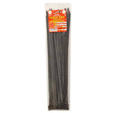 Tool City 17 in. L Black Cable Tie 175LB EXTRA HD 50 Pack (17